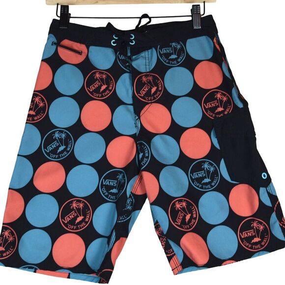 Vans Off The Wall Kids 14 Board Shorts Maritime Retro Surf Skate Beach - Picture 1 of 8